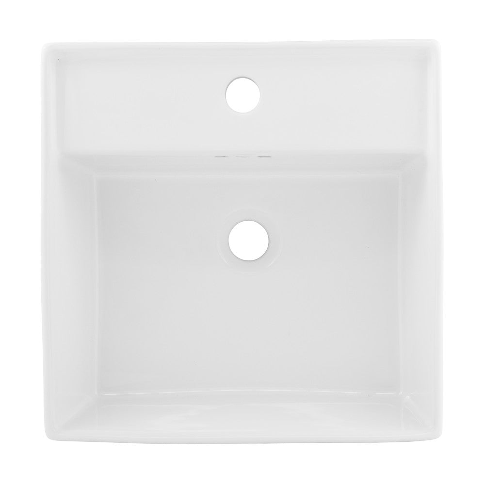 Pur 16.5" Square Wall-Mount Bathroom Sink