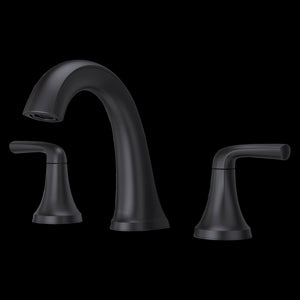 McAllen 2-Handle 8" Widespread Bathroom Faucet in  Matte Black