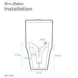 Cascade One-Piece Compact Toilet Dual-Flush 1.1/1.6”