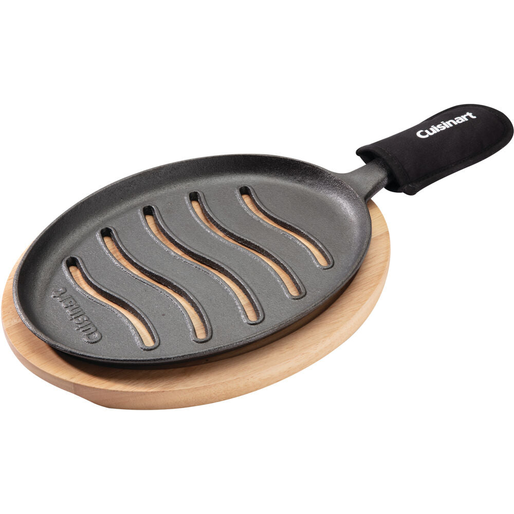 Cuisinart Grill CFS-219 Fajita Set w/Wood Tray, Handle Holder