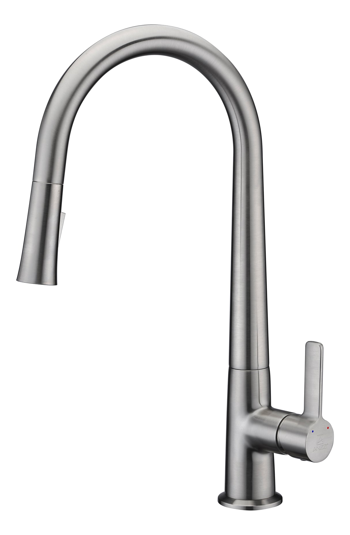 ANZZI KF-AZ186BN Orbital Single Handle Pull-Down Sprayer Kitchen Faucet in Brushed Nickel