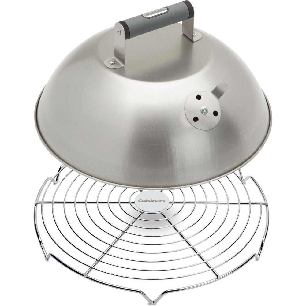 Cuisinart Grill CGWM-083 12.25" Melting Dome with Bonus Wire Rack for Cooking Versatility