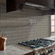 Champagne bevel subway 4x12 textured wall glass tile SMOT-GL-T-CHBE412 product shot multiple tiles angle view