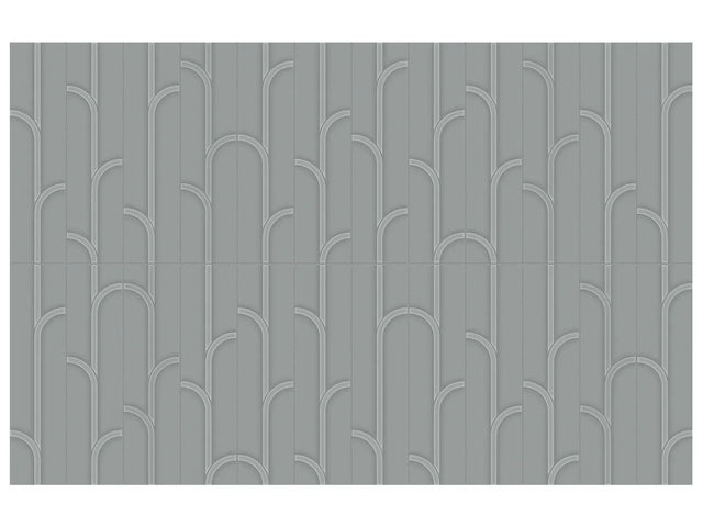 Anatolia Geometra 3X12 Ivy Charcoal Glossy Ceramic Wall Tile 4000-0308-0 Charcoal Ivy 3x12 - premium natural stone mosaic tile from Anatolia Tile, available at PoshHaus showroom in Keene, NH