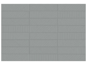 Anatolia Geometra 3X12 Maze Charcoal Glossy Ceramic Wall Tile 4000-0302-0 Charcoal Maze 3x12 - premium natural stone mosaic tile from Anatolia Tile, available at PoshHaus showroom in Keene, NH