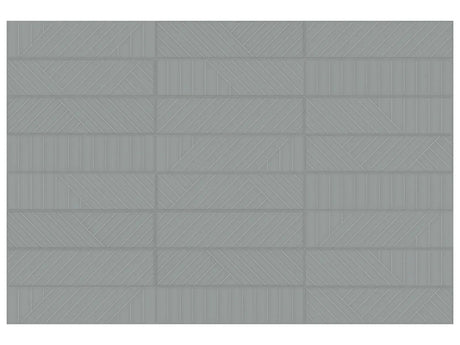 Anatolia Geometra 3X12 Maze Charcoal Glossy Ceramic Wall Tile 4000-0302-0 Charcoal Maze 3x12 - premium natural stone mosaic tile from Anatolia Tile, available at PoshHaus showroom in Keene, NH
