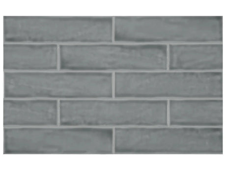 Anatolia Tile 3X12 Teramoda Charcoal Glossy 4000-0249-0 Charcoal - premium natural stone mosaic tile from Anatolia Tile, available at PoshHaus showroom in Keene, NH