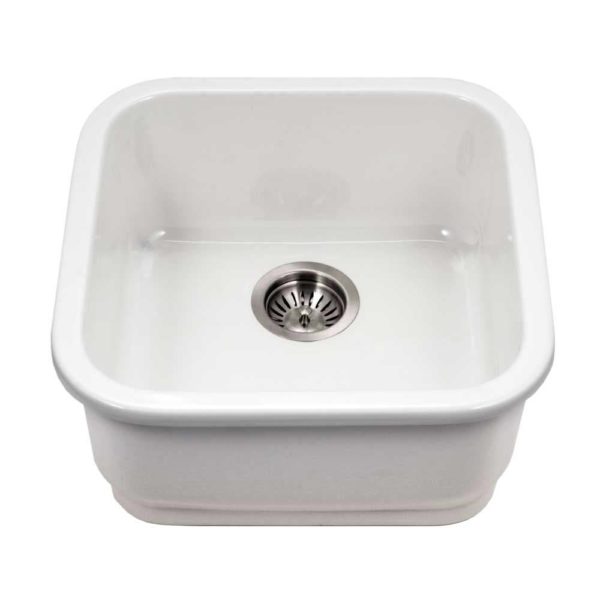 Hamat - CHE-1919BU-MB - Undermount Fireclay Bar Sink, Matte Black