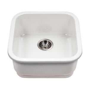 Hamat - CHE-1919BU-MB - Undermount Fireclay Bar Sink, Matte Black