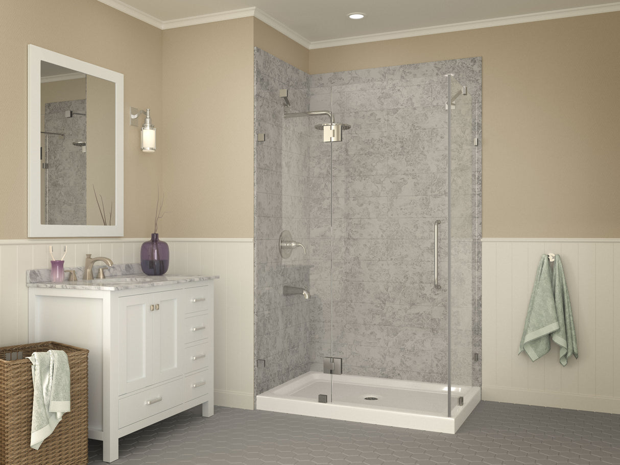 ANZZI SB-AZ022R Vail 36 x 48  in. Double Threshold Shower Base in White