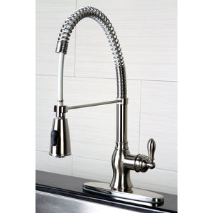 Gourmetier GSY8898ACL American Classic Single-Handle Pre-Rinse Kitchen Faucet, Brushed Nickel