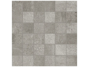 Anatolia Tile 2X2 Industria Chromium Matte 36 Piece Porcelain Mosaics. 1 Sheet = .96 Sq. Ft. 4501-0103-0 (63-594) Chromium 2x2 - premium natural stone mosaic tile from Anatolia Tile, available at PoshHaus showroom in Keene, NH