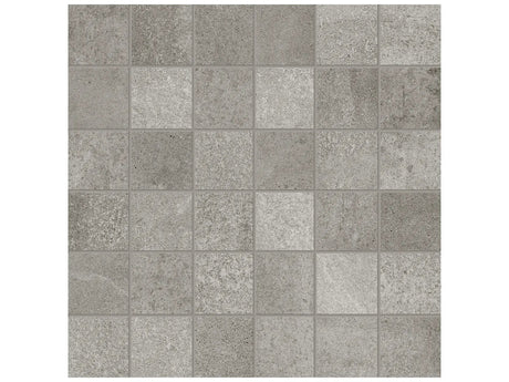 Anatolia Tile 2X2 Industria Chromium Matte 36 Piece Porcelain Mosaics. 1 Sheet = .96 Sq. Ft. 4501-0103-0 (63-594) Chromium 2x2 - premium natural stone mosaic tile from Anatolia Tile, available at PoshHaus showroom in Keene, NH