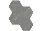 Anatolia Tile 6" Hex Nord Chromium 4501-0389-1 - 1 Sheet = .797 Sf" Chromium 6" Hexagon - premium natural stone mosaic tile from Anatolia Tile, available at PoshHaus showroom in Keene, NH