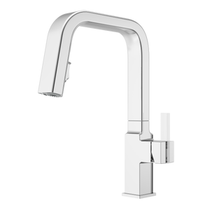 Verve 1-Handle Pull-Down Bar/Prep Faucet in Polished Chrome