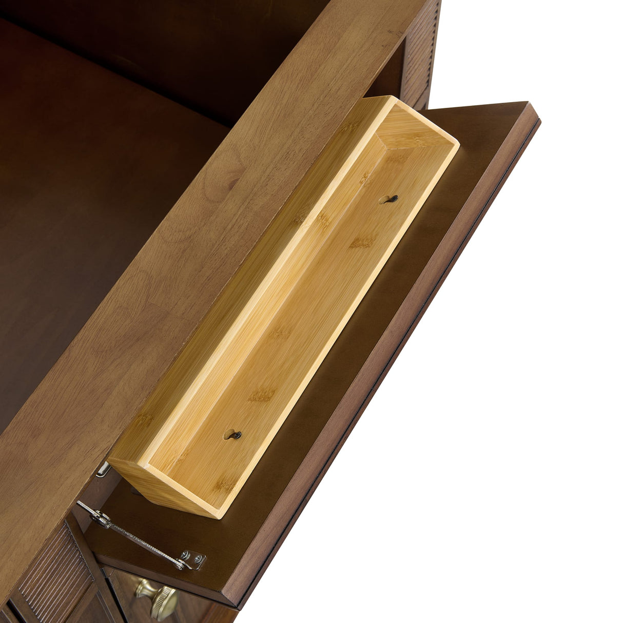 Lorelai 60" Double Vanity, Mid-Century Walnut w/ 3 CM Ethereal Noctis Silestone Top