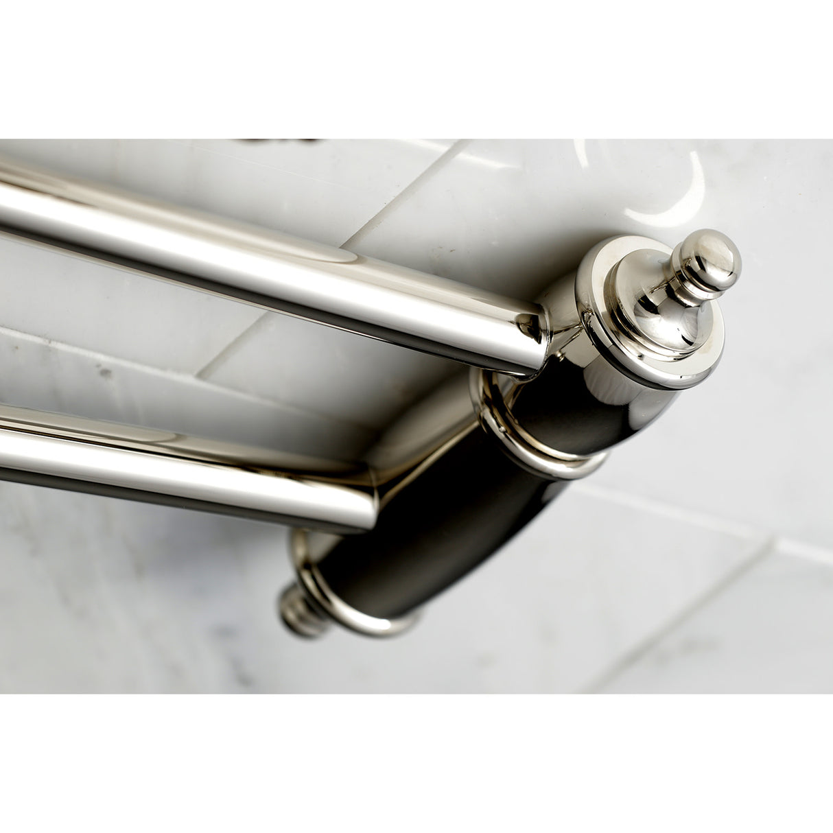 Kingston Brass KS3106TAL Tudor Wall Mount Pot Filler Kitchen Faucet, Polished Nickel