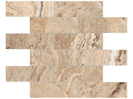 Anatolia Tile 2X6 Antico Classic Matte Porcelain Brick Mosaics. 1 Sheet = .96 Sq. Ft. 4501-0006-0 (63-469) Classic Brick 2x6 - premium natural stone mosaic tile from Anatolia Tile, available at PoshHaus showroom in Keene, NH
