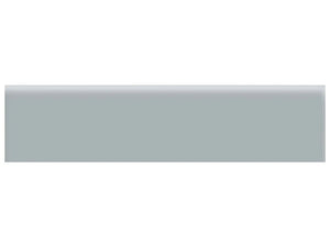 Anatolia Tile 2 X 8 Soho Cloud Blue Glossy Glazed Ceramic Bullnose 4002-0129-0 Cloud Blue 2x8 Bullnose Glossy - premium natural stone mosaic tile from Anatolia Tile, available at PoshHaus showroom in Keene, NH