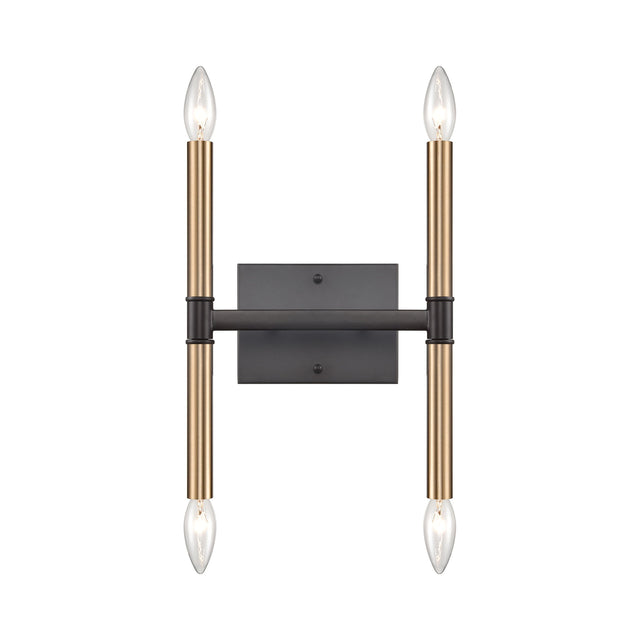 Elk CN260471 Notre Dame 4-Light Wall Sconce in Oil Rubbed Bronze and Gold