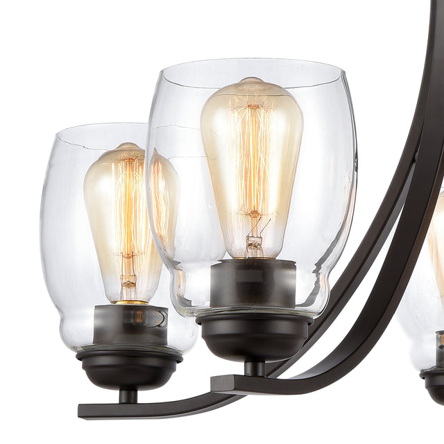 Elk CN320521 Calistoga 25'' Wide 5-Light Chandelier - Oil Rubbed Bronze