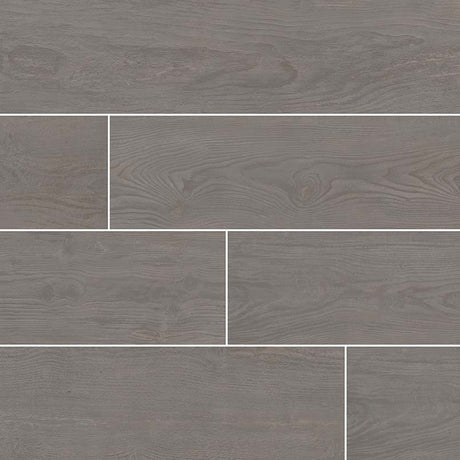 MSI Wood Collection caldera coala glazed NCALCOA8X47 porcelain floor wall tile 8x47 product shot multiple planks angle view