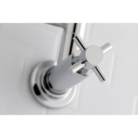 Kingston Brass KS8101DX Concord Wall Mount Pot Filler Kitchen Faucet, Polished Chrome