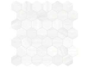 Anatolia Tile 2" Hex Cosmo Lumino Honed Marble Mosaic 5001-0280-0 * 1 Sheet = .99 Sqft * Cosmo Lumino Hexagon 2" - premium natural stone mosaic tile from Anatolia Tile, available at PoshHaus showroom in Keene, NH