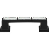 Atlas Homewares Legacy Crystal Pull 3 Inch (c-c) Matte Black