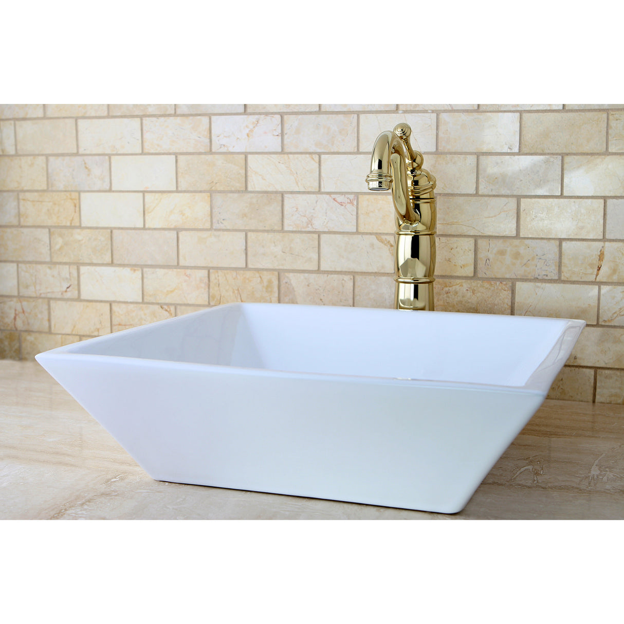 Kingston Brass KB1422BL Vessel Sink Faucet, Polished Brass