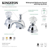 Kingston Brass KS3962WCL 8 in. Widespread Bathroom Faucet, Polished Brass