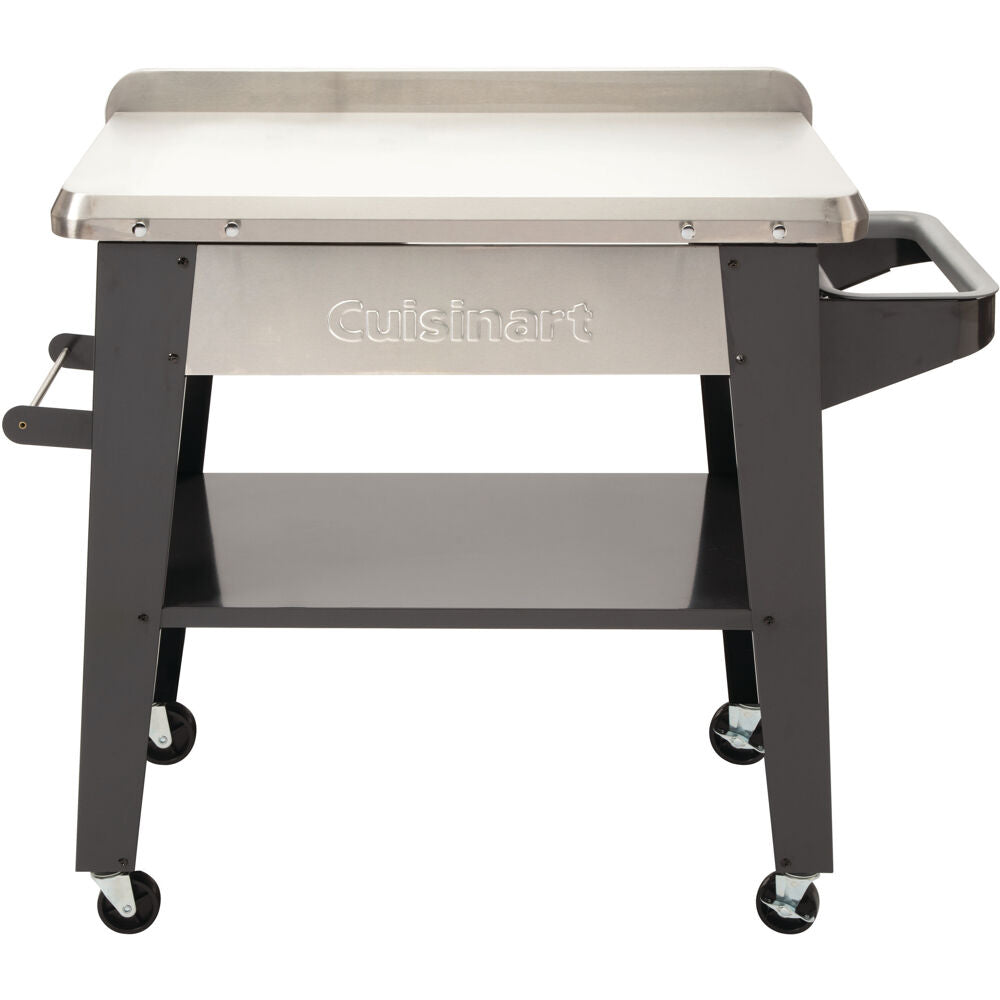 Cuisinart Grill CPT-194 Outdoor Prep Table 36" x 22" Storage Shelf, Paper Towel Holder