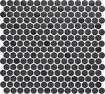Marazzi Nu_Tempo Midnight City Penny Rounds 3/4 Glossy Mosaic Tile