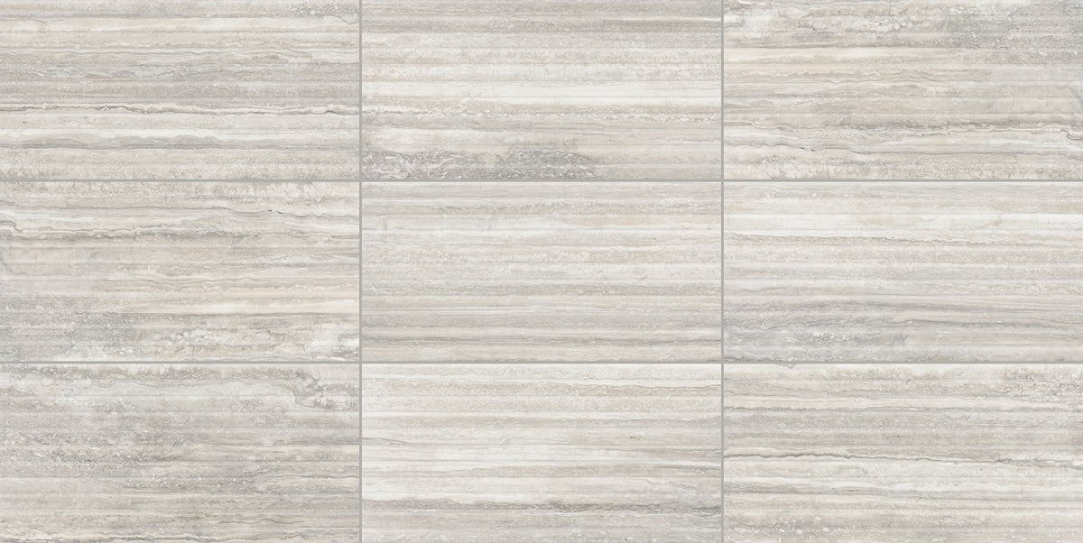 American Olean Reservorio Mineral Rectangle 12x24 Fluted Matte Wall Tile