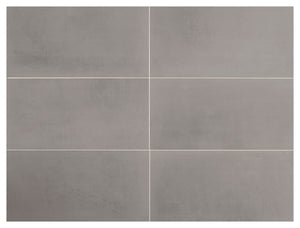Marazzi Moroccan Concrete Gray Rectangle 12x24 Stepwise Matte Floor Tile
