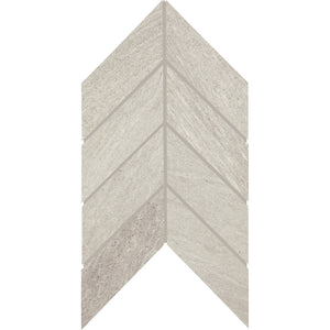 American Olean Montesano Greige Chevron 2x5 Matte Mosaic Tile