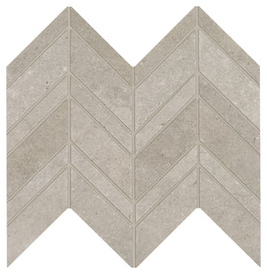 Marazzi Modern Formation Headland Fog Chevron Matte Mosaic Tile