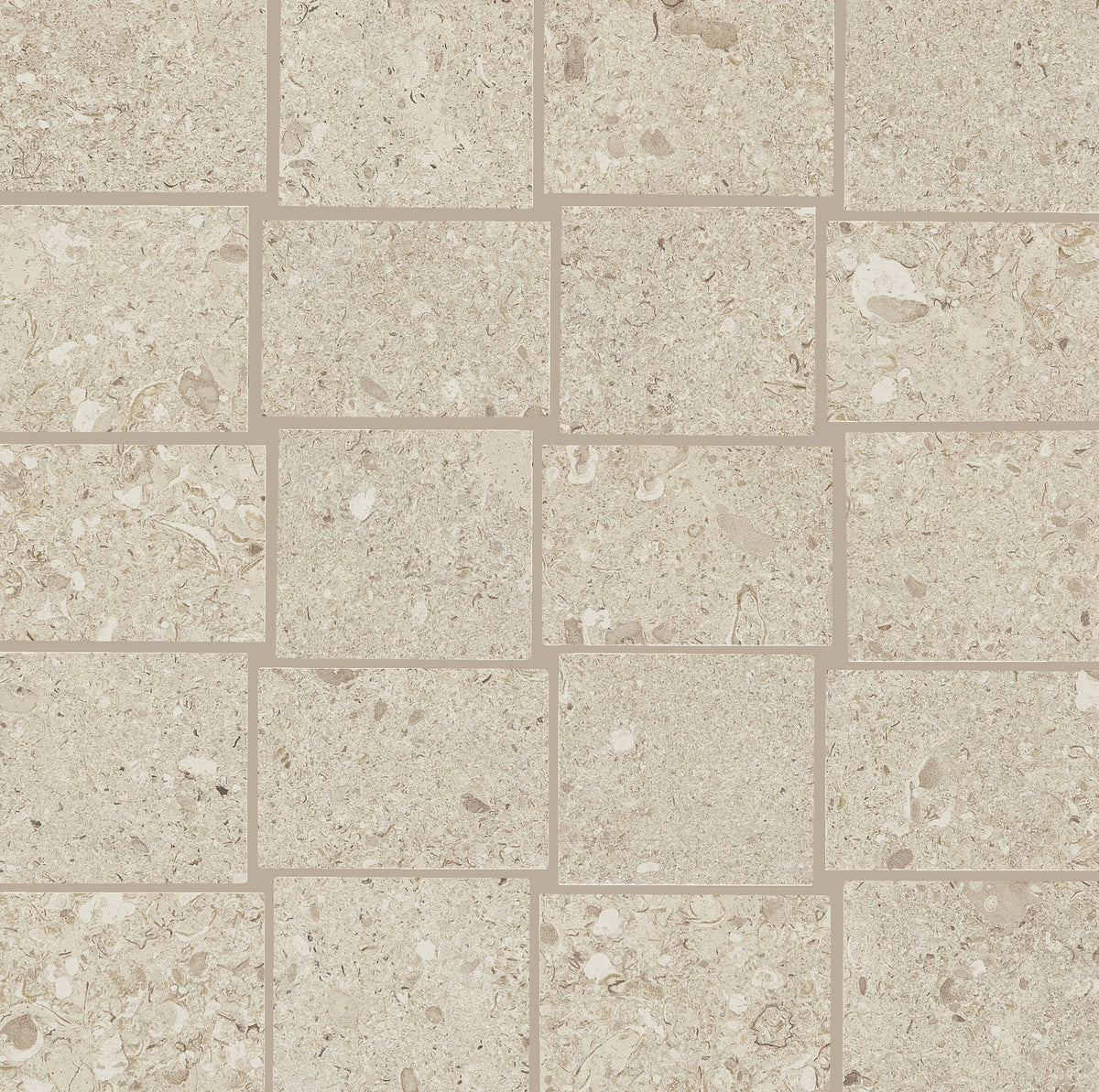 Daltile Dignitary Notable Beige Abstract Matte Mosaic Tile