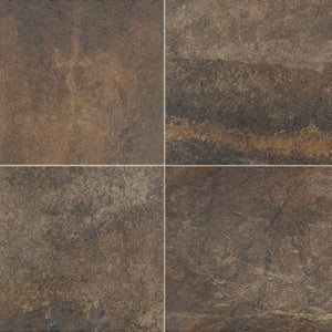 Daltile Slate Attache Multi Brown Square 24x24 Matte Floor Tile