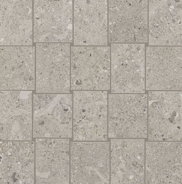Daltile Dignitary Superior Taupe Abstract Matte Mosaic Tile