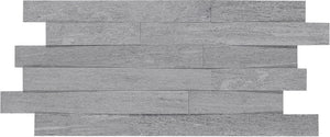 Daltile Ambassador Global Grey Random Linear Matte Mosaic Tile