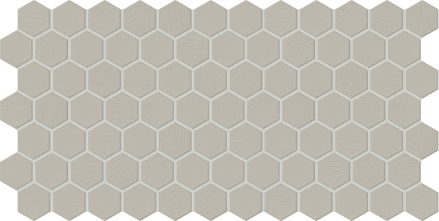 Daltile Keystones Desert Gray Hexagon 2 Textured Mosaic Tile