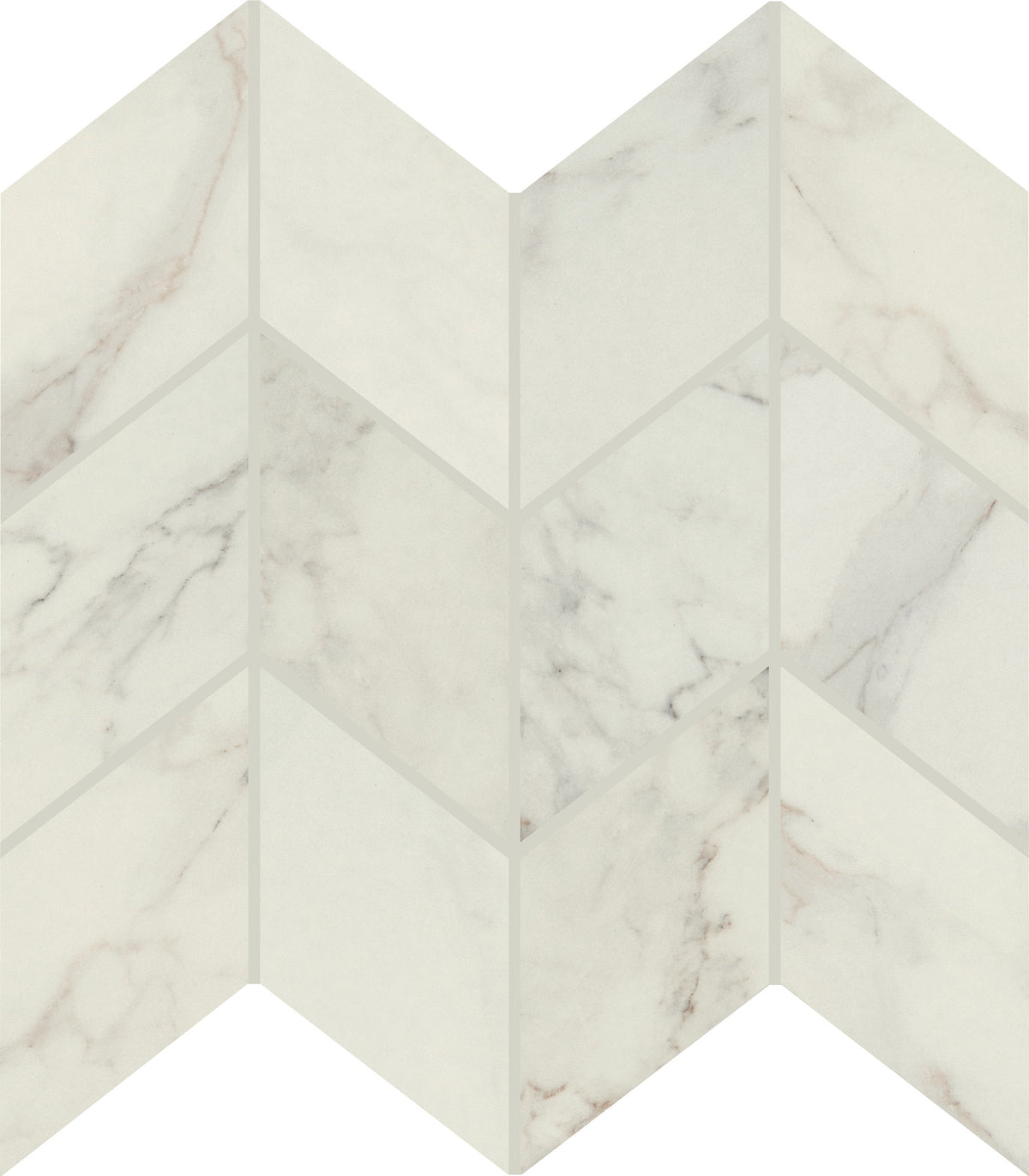 Daltile Famed Diamond Chevron 3x6 Microban Polished Mosaic Tile