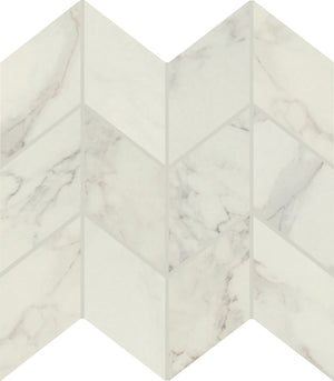 Daltile Famed Diamond Chevron 3x6 Microban Polished Mosaic Tile