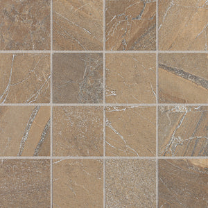 Daltile Ayers Rock Bronzed Beacon Straight Joint 3x3 Matte Mosaic Tile