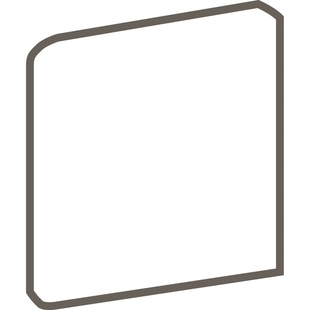 Daltile Haverford Glossy White SN4449 Bullnose Glossy Wall Tile Trim