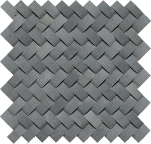 Daltile Stone a la Mod Urban Bluestone Basketweave 1 1/2x3/4 Straight Edge Honed Mosaic Natural Stone Tile