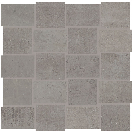 American Olean Union Industrial Gray Modern Weave 2x3 Matte Mosaic Tile