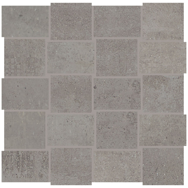 American Olean Union Industrial Gray Modern Weave 2x3 Matte Mosaic Tile