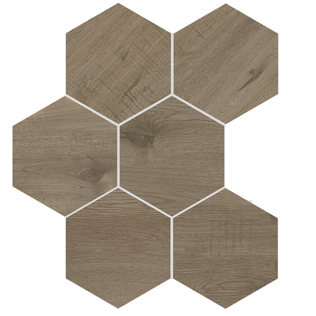 Daltile Sleigh Creek Wagon Hexagon 8x9 Matte Floor Tile SK338HEXKMT